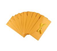 Lot de 15 enveloppes en papier kraft à nouer multicolores avec ruban pour invitation de mariage (bleu)
