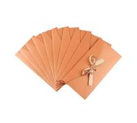Lot de 15 enveloppes en papier kraft avec ruban pour invitation de mariage Multicolore