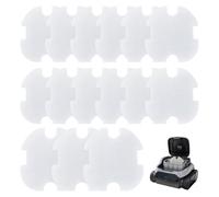 Lot de 15 éponges filtrantes pour robot de piscine A1 | Éponge filtrante en mousse de coton, compatible avec le robot de piscine WYBOT A1, 25,4 x 28,4 x 1 cm, lavable, réutilisable