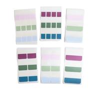 Lot de 15 étiquettes autocollantes pour marque-page - Couleur forêt - Faciles à déchirer - Instructions adhésives - Violet - Taille L