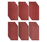 Lot de 15 Feuilles Abrasives 93x185 mm - Grains 40 pour Ponceuse Multifonction et Orbitale - Usage à Sec(8 Trous)