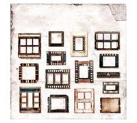 Lot de 15 feuilles d'autocollants rétro bruni pour décoration de journal, planificateur, scrapbooking, projet décoratif pour journal intime