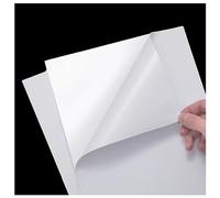 Lot de 15 feuilles de papier autocollant en vinyle blanc A4 imperméable pour imprimante jet d'encre et impression laser et jet d'encre