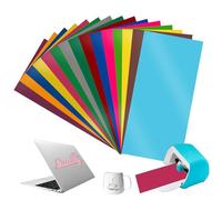 Lot de 15 films de traceur en vinyle intelligent permanents pour Cricut Joy, accessoires pour Cricut Joy, 14 x 30,5 cm, film pour traceur autocollant, pour bricolage, ordinateurs portables, décoration