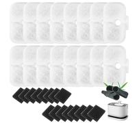 Lot de 15 Filtre Fontaine eau Chat, PLWF105/PLWF115/PLWF005 Dockstream Cat Water Fountain, Remplacement du Filtre, 15 éponges en Mousse et 15 Cartouches Filtrantes
