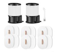 Lot de 15 filtres d'aspirateur de rechange pour Shark, pour modèles PowerDetect IP1251/IP3251, lavables HEPA et filtres pré-moteur avec brosse de nettoyage, design structurel haute ténacité