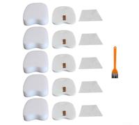 Lot de 15 filtres d'aspirateur de rechange pour Shark Rocket - Lavable et réutilisable - Comprend mousse, feutre et post-filtres avec brosse de nettoyage - Compatible avec les séries HV320 HV322 HV345