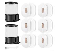 Lot de 15 filtres HEPA de rechange pour aspirateur Shark sans fil PowerDetect Clean Vide léger IP1251/IP3251 et plus encore, comprend des filtres post-moteur et pré-moteur avec brosse de nettoyage