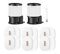 Lot de 15 filtres HEPA de rechange pour nettoyeur PowerDetect sans fil Shark, design facile à rincer