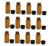 Lot De 15 Flacons D'échantillons Pour Rinçage Des 10 Ml Mini Flacons De Laboratoire En Verre À Vis Marron Pour Cosmétiques