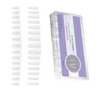 Lot de 15 formes d'ongles en gel transparent pour extensions de gel - Moules en ABS transparent