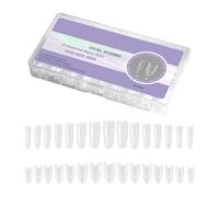 Lot de 15 formes d'ongles en gel transparent pour pose d'extensions d'ongles en gel, sans outil