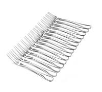 Lot de 15 fourchettes à crabe en acier inoxydable à 2 griffes pour dégustation, cocktail, salade, fruits, fête, voyage, 12,7 cm