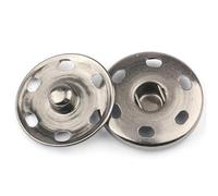 Lot de 15 grands boutons pression en métal à coudre pour manteaux et vêtements, accessoires de couture 25 mm