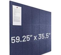 Lot de 15 grands carreaux muraux en feutre de 30 x 30 cm + adhésif amovible, tableau en liège, grand tableau d'affichage, panneaux muraux, tableau d'affichage personnalisable, tableau d'affichage