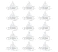 Lot de 15 joints coniques en maille pour pots de fleurs, inserts de drainage pour pot de fleurs, inserts de drainage pour éviter les racines, couvercles de trous en plastique réutilisables pour