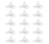 Lot de 15 joints en maille conique pour pots de fleurs avec design creux, coussinets de drainage respirants en 3 tailles pour ventilation et croissance des racines (milieu)