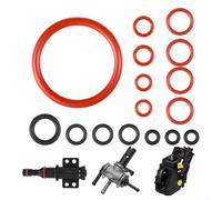 Lot de 15 joints toriques en caoutchouc pour machine à café Saeco Spidem, valve de vapeur, sortie d'eau, groupe d'infusion, rouge et noir (15 pièces)