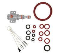 Lot de 15 joints toriques en silicone compatibles avec les machines à café, Inclut un Kit de Brosses de Nettoyage pour Groupe Café, Valve de Support et Soupape à Vapeur