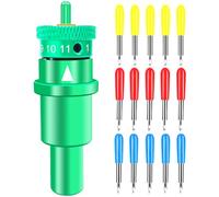 Lot de 15 lames de traceur en vinyle pour Graphtec Silhouette Cameo 4 Plus Pro Portrait 3 et 1 support de lame lisse