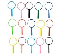 Lot de 15 loupes pour enfants, coffret de détection, loupe, loupe, pour l'extérieur, cadeau d'anniversaire d'enfant, 8 couleurs, 12,5 x 6 cm, multicolore
