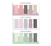 Lot de 15 marque-pages magnétiques pour femmes, hommes, amateurs de livres, marqueurs de page pour étudiants, enseignants, lecture (brumeux, océan, émeraude)