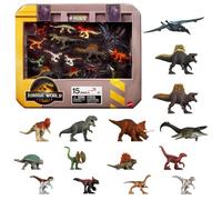 Lot de 15 mini figurines dinosaures inspirées de Jurassic World Rebirth