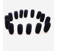 Lot de 15 mini lavaliers en mousse pour micro Countryman E6 et autres casques (noir)