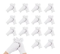 Lot de 15 paires de gants en coton blanc hydratants pour l'eczéma atopique - Pour hydrater, cosmétique, soins spa et soins