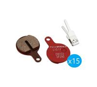 Lot de 15 paires de plaquettes tektro l10 11 organique