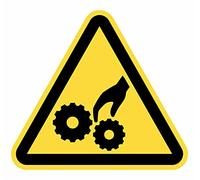 Lot de 15 panneaux adhésifs adhésifs pour avertissement Risque d'accouchement de 4 cm autocollants triangle jaune signalisation dangereuse (4 cm)