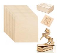 Lot de 15 panneaux de contreplaqué 200 × 100 × 2 mm, bois de tilleul contreplaqué de 2 mm