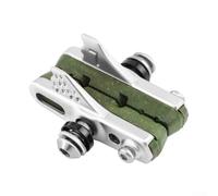 Lot de 15 patins de frein de vélo efficaces pour jantes en fibre de carbone, clip de tiroir de type C pour une puissance d'arrêt fiable