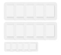 Lot de 15 Pcs Pansements Adhésifs, Doux Non-tissé Cotton Pansement Stériles, Blanc Pansement Autocollant (10 x 15 cm, 7 x 7 cm)