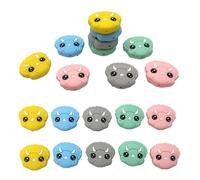 Lot de 15 perles de tricératops en silicone pour stylo, mini porte-clés en forme de dinosaure, bijoux pour maman, pendentif, loisirs créatifs