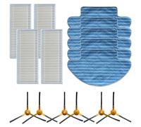 Lot de 15 pièces de rechange pour aspirateur robot Dexp Mmb300, brosses latérales, filtres HEPA, serpillières
