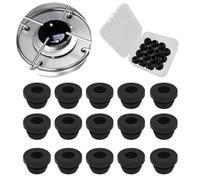 Lot de 15 pieds en caoutchouc, pour cuisinière à gaz, caravane, supports de casseroles, pieds en caoutchouc antirouille, embouts en caoutchouc antirouille, embouts en caoutchouc pour réchaud de