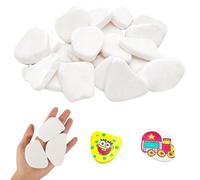 Lot de 15 pierres à peindre, 5 à 8 cm, galets décoratifs, pierres naturelles peintes, cailloux lisses à peindre, galets naturels pour rivière, plage, artisanat, décoration