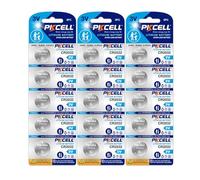 Lot de 15 Piles Bouton CR2032 au Lithium 3,0 V 210 mAh pour clé de Voiture, Petite télécommande, Balance