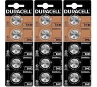 15 x Duracell Cr 2032 (3 ampoules de 5 batteries) 15 piles (DL/CR2032)