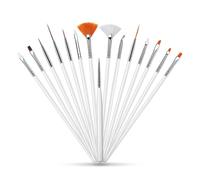 Lot de 15 pinceaux à gâteau fondant - Petit pinceau à pâtisserie multifonction - Pinceau de peinture de gâteau - Pinceau de décoration - Stylo alimentaire pour bricolage, décoration, dessert et autres