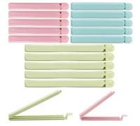 Lot de 15 pinces alimentaires en plastique réutilisables pour le stockage des aliments, pour collation, café, maison, cuisine, voyage, camping (11,9 cm, 15 cm)