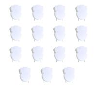 Lot de 15 pinces murales pour tableau en tissu - Panneaux muraux en plastique - Éléments de fixation pour organiser des documents, images, plaques de couleur - Éléments de fixation