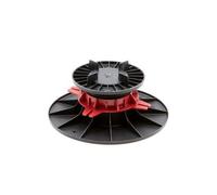 Lot de 15 Plots de Terrasse Réglables 60-90 mm + 15 Cales Amortissantes en Caoutchouc I Idéal pour Terrasses en Dalles ou Lambourdes, Sol, Pierre & Carrelage