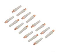 Lot de 15 pointes de soudage sans revêtement 40 x 0,8 mm pour torche 15AK, pour buses en alliage de cuivre durable avec alignement pour une performance de soudage MIG stable