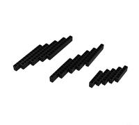 Lot de 15 porte-embouts 6,35 mm, adaptateur de tige hexagonale pour tournevis et perceuse, organiseur en plastique avec 6/10/12 trous, pour utilisation en atelier