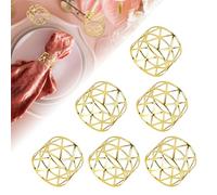 Lot de 15 porte-serviettes en or avec design de câble, porte-serviettes en métal, porte-serviettes en métal, porte-serviettes en or, anneaux pour décoration de table