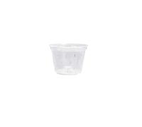 Lot de 15 pots à orchidées en plastique de 17,8 cm avec trous de drainage et soucoupes conçus pour guider les racines et éviter l'étouffement des racines dans les jardins domestiques (1 pièce sans