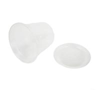 Lot de 15 pots de fleurs d'orchidée de 17,8 cm avec drainage pour les amateurs de jardinage à domicile (1 pièce avec couvercle)