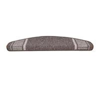 Lot de 15 protections d'escalier autocollantes, marron, 65 x 21 cm, 5,5 mm d'épaisseur, 100 % polypropylène, insonorisant, antidérapant et insonorisant pour escaliers en bois et en carrelage en